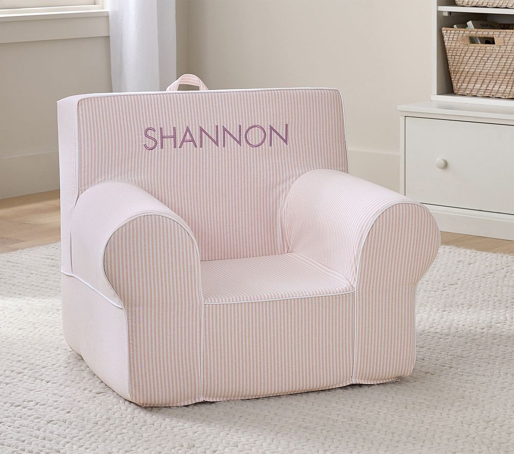 Anywhere Chair®, Blush Oxford Stripe | Pottery Barn Kids