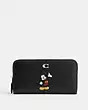 Disney X Coach Accordion Zip Wallet In Regenerative Leather With Mickey Mouse | Coach (US)