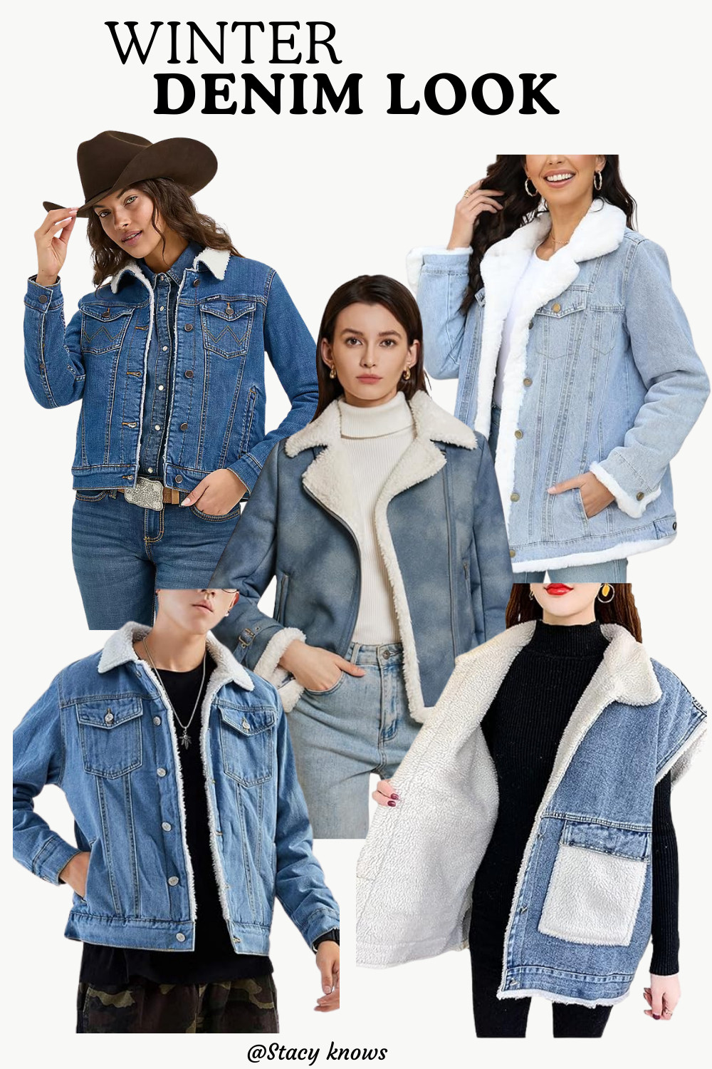 Stay warm and stylish with my favorite winter denim jacket finds! Highlighting everything from sherpa-lined truckers to oversized fits that are perfect for layering over your favorite knits. The ultimate cool-girl staple for the chilly season! 
#LTKdenim #WinterStyle #DenimJacket #SherpaLined #WinterOutfits #LayeringSeason #OOTD #CasualStyle #DenimFinds #WinterWardrobe #LTKstyletip 

 #LTKdayinmylife #LTKootd #LTKPlusSize