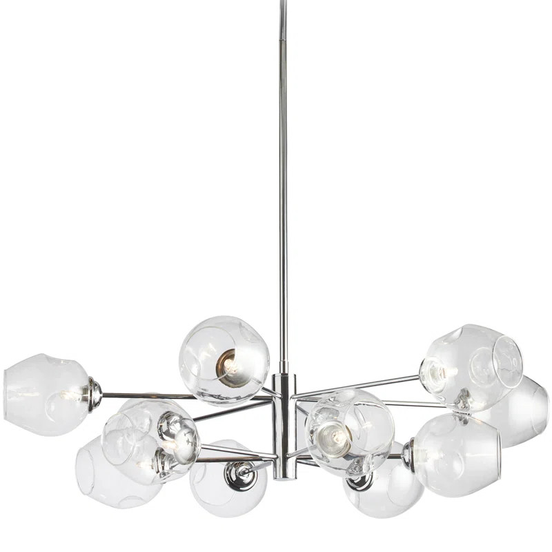 Cassana 12 - Light Sputnik Modern Linear Chandelier | Wayfair North America