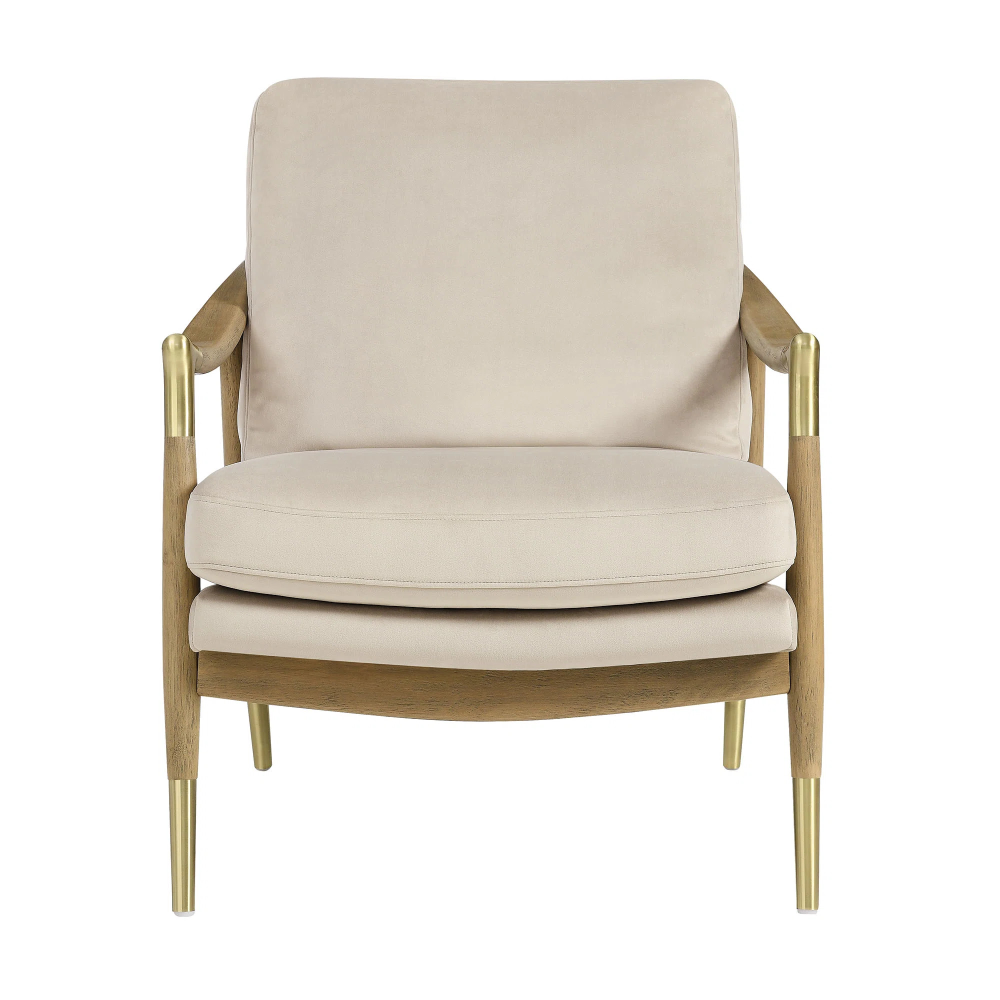 Langford Performance Velvet Accent Armchair | Wayfair North America