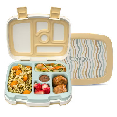 Bentgo Kids' Prints Leak-Proof, 5-Compartment Bento-Style Lunch Box - Wavy | Target