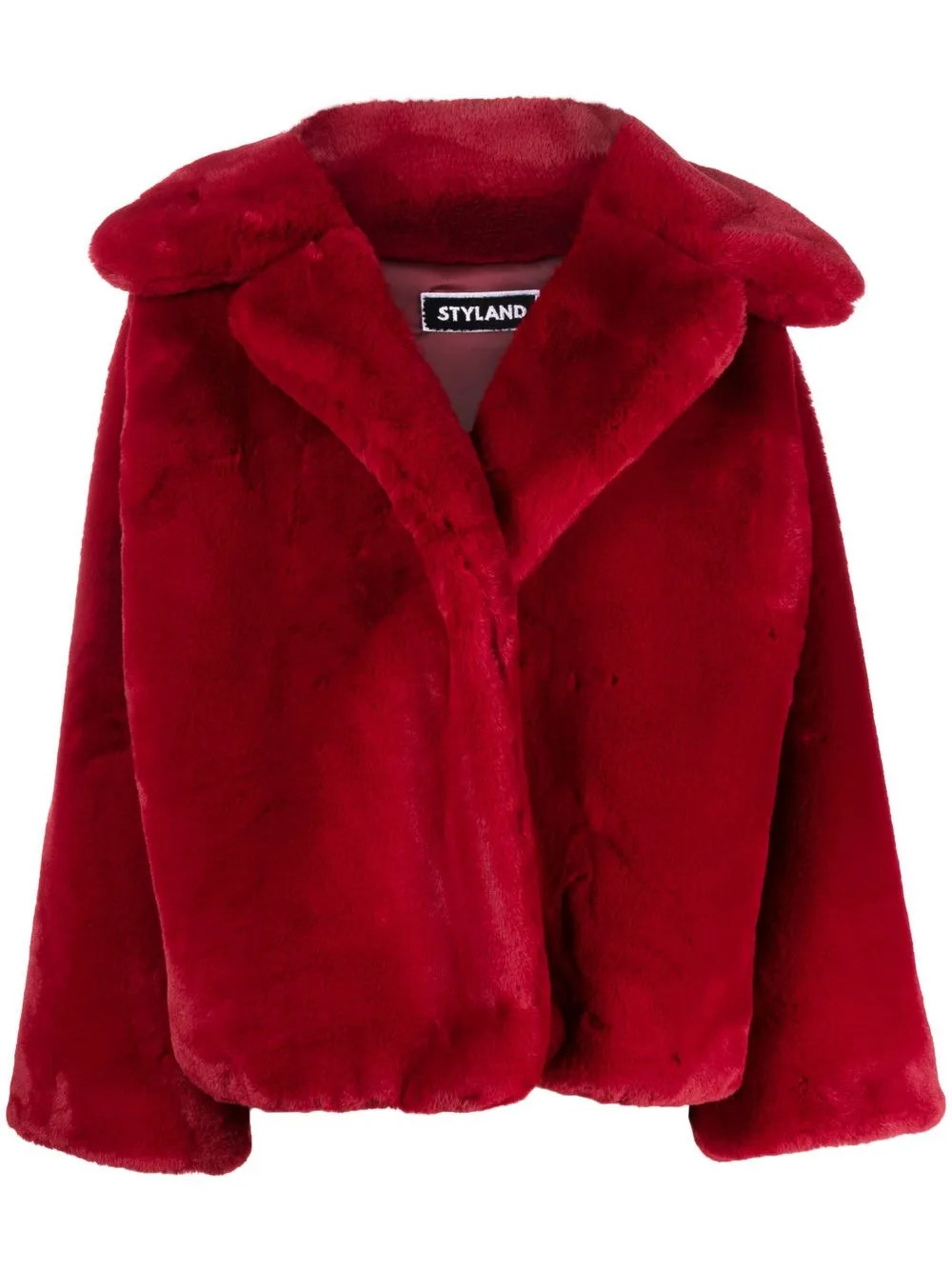 oversize-cut faux-fur jacket | Farfetch Global
