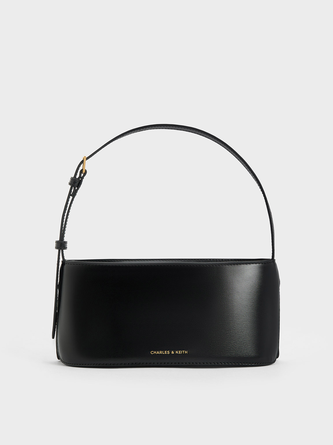 Black Wisteria Elongated Shoulder Bag | CHARLES & KEITH UK | Charles & Keith UK