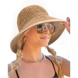 FURTALK Summer Straw Beach Sun Hats for Women UPF 50 Floppy Wide Brim Travel Bucket Hat Foldable ... | Walmart (US)