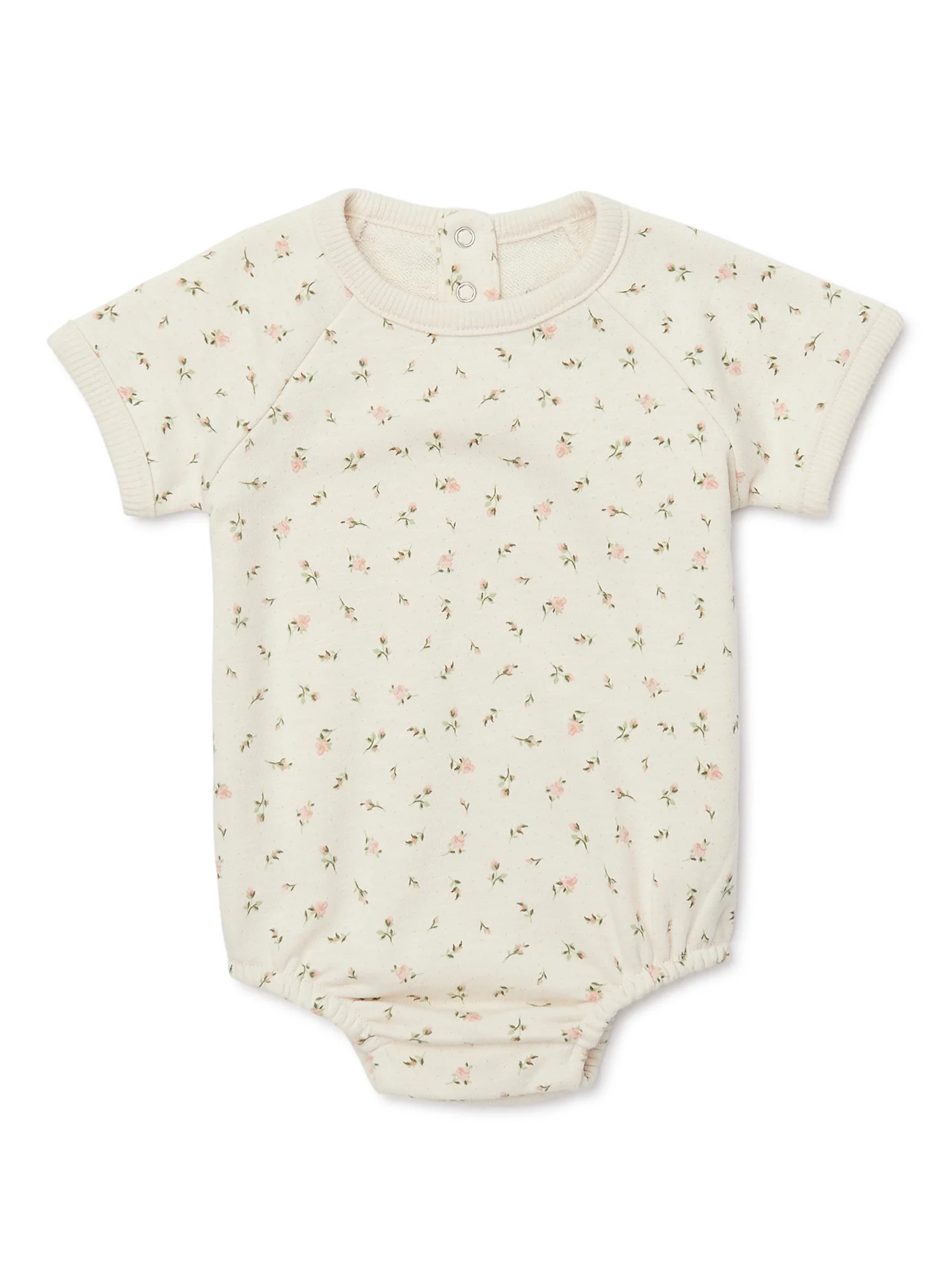 easy-peasy Baby Short Sleeve French Terry Print Bodysuit, Sizes 0-24 Months | Walmart (US)