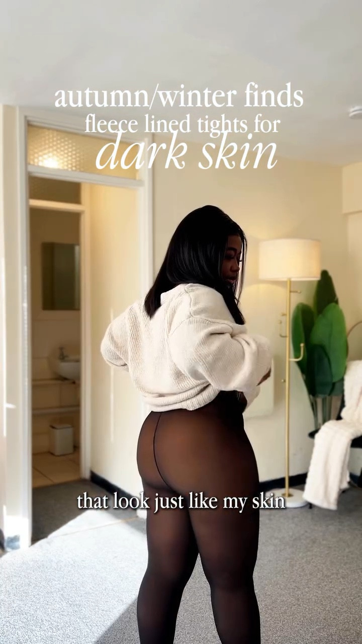 fleece lined tights for the darkskin girlies 😘🍪🤌🏾