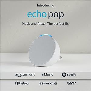 Certified Refurbished Echo Pop | Full sound compact smart speaker with Alexa | Glacier White | Amazon (US)
