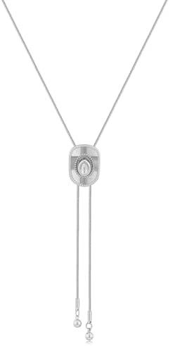 Western Cowgirl Necklace for Women Lariat Long Chain Hat Bull Head Turquoise Y Necklaces Cowboy B... | Amazon (US)