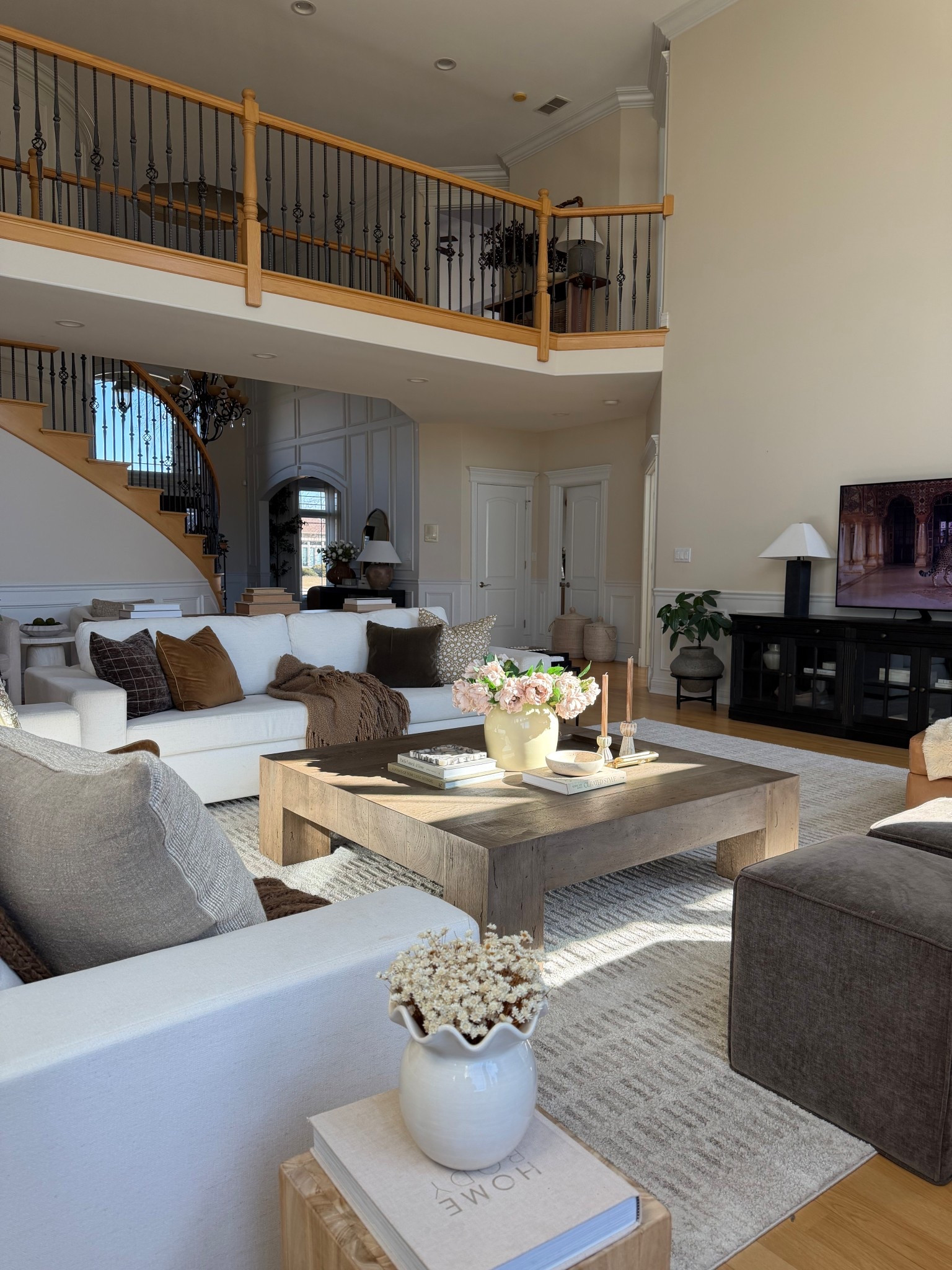 One of my favorite views of our great room 🤍

Neutral layers, warm wood tones, and pieces that make the space feel calm and lived-in.

Sharing the sectional, coffee table, rug, and decor I use to keep this room feeling pulled together but relaxed.

Everything linked here.


#LTKSaleAlert #LTKHome
