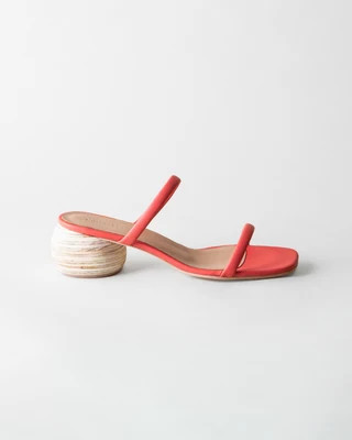 CHACHI HEELED SANDAL TOMATO | Huma Blanco