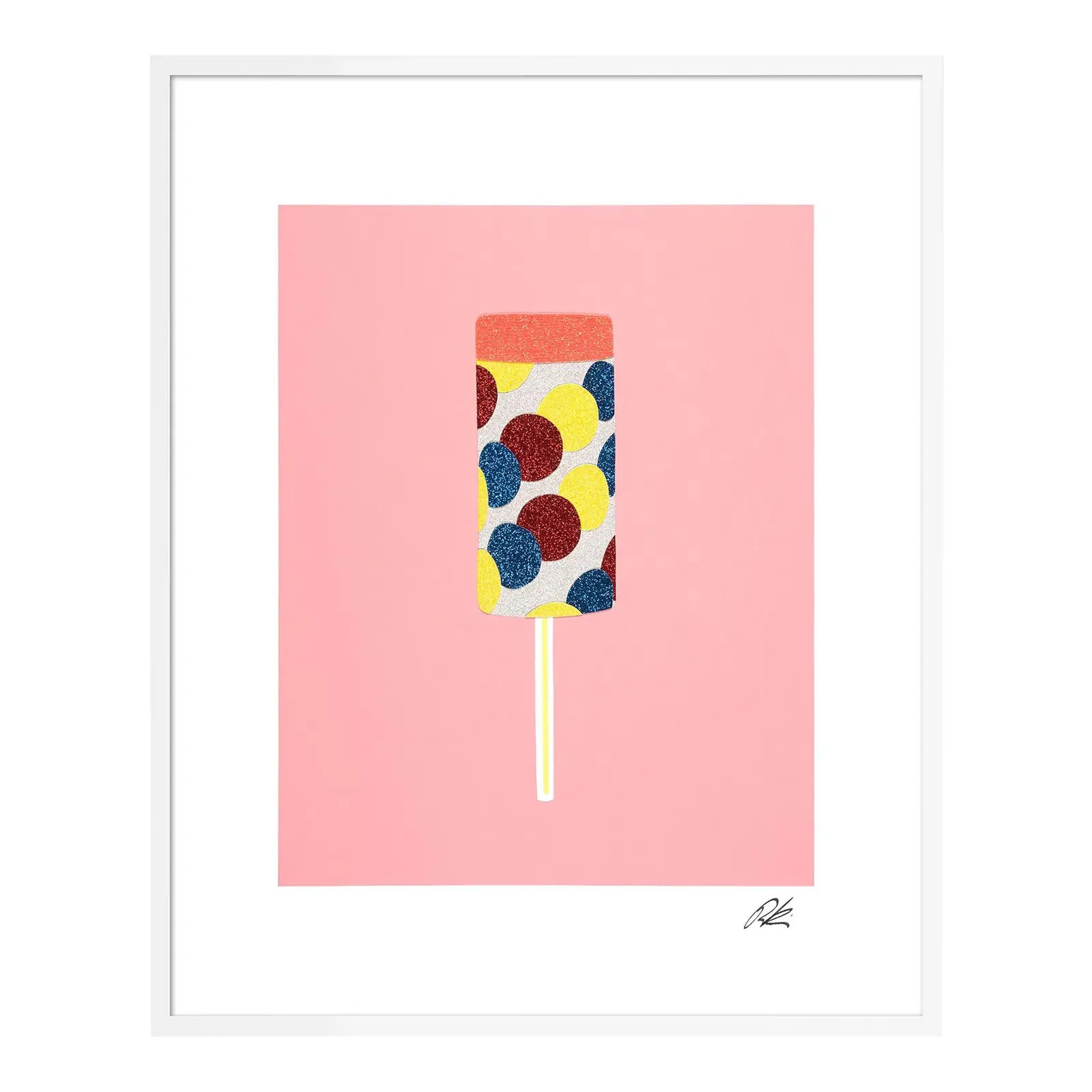 Push Pop by Rankin Willard in White Frame, Small Art Print | Chairish