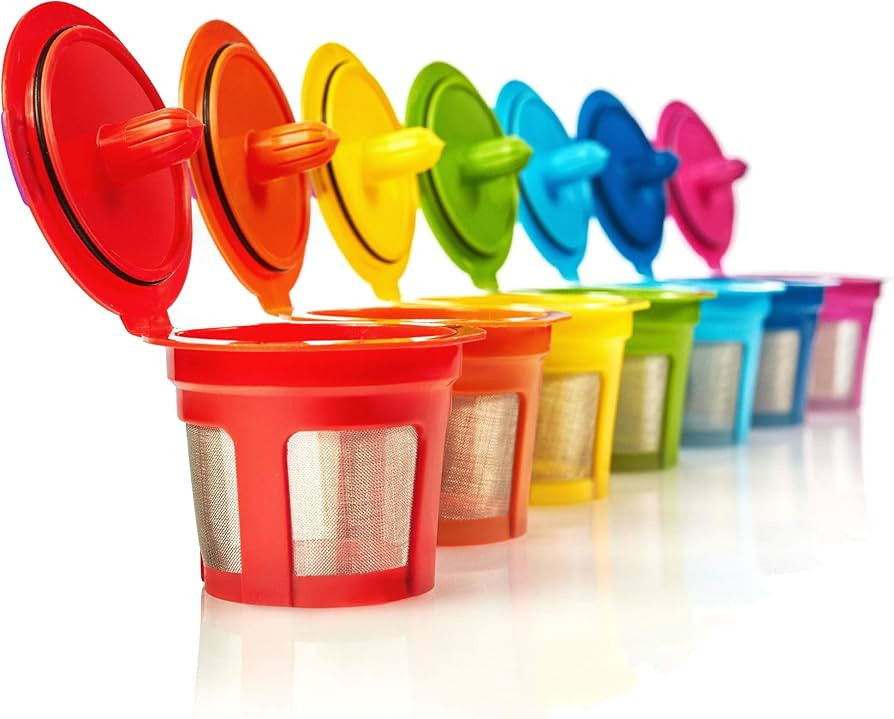 GoodCups 7 Reusable K Cups for Keurig - 7 Colors Refillable Kcups Coffee Filters for Keurig Brewe... | Amazon (US)