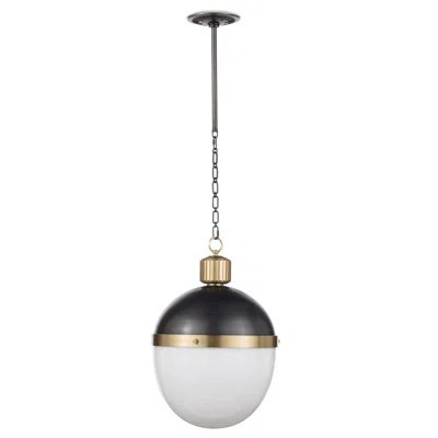 Otis Pendant Small, 1-Light, Blackened Steel, 33.5"H (16-1117BBNB 504WZ2L) | Wayfair North America
