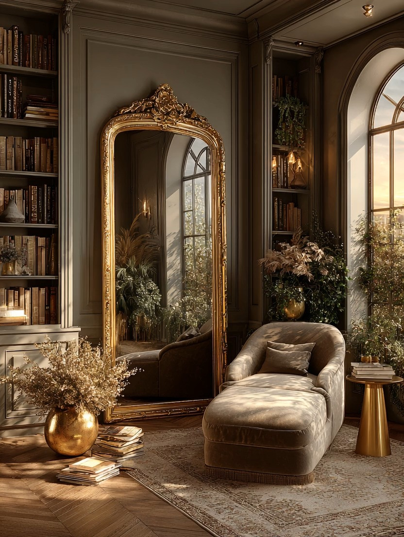  
Statement mirror in a perfectly curated corner with velvet lounge chair.
 

#LTKHome