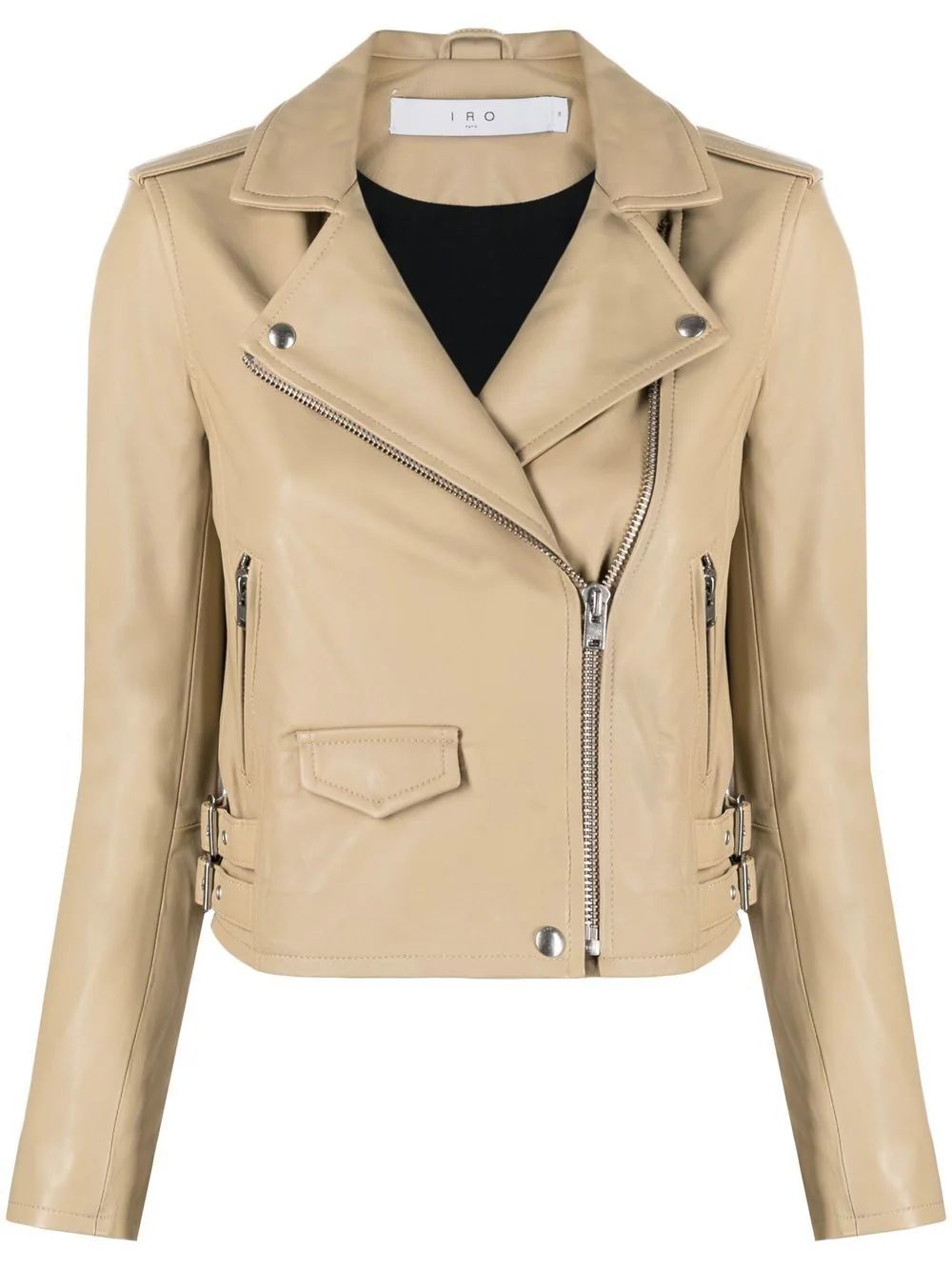 IRO Ashville Leather Jacket - Farfetch | Farfetch Global