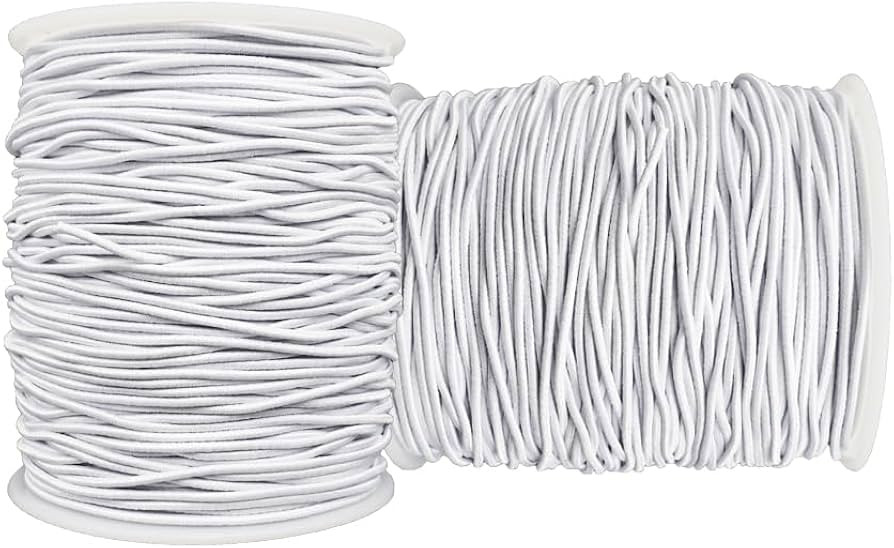 Stretchy String for Bracelets, 2 Rolls 1 mm Sturdy Elastic String Elastic Cord for Jewelry Making... | Amazon (US)