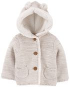 Sherpa-Lined Cardigan | Carter's