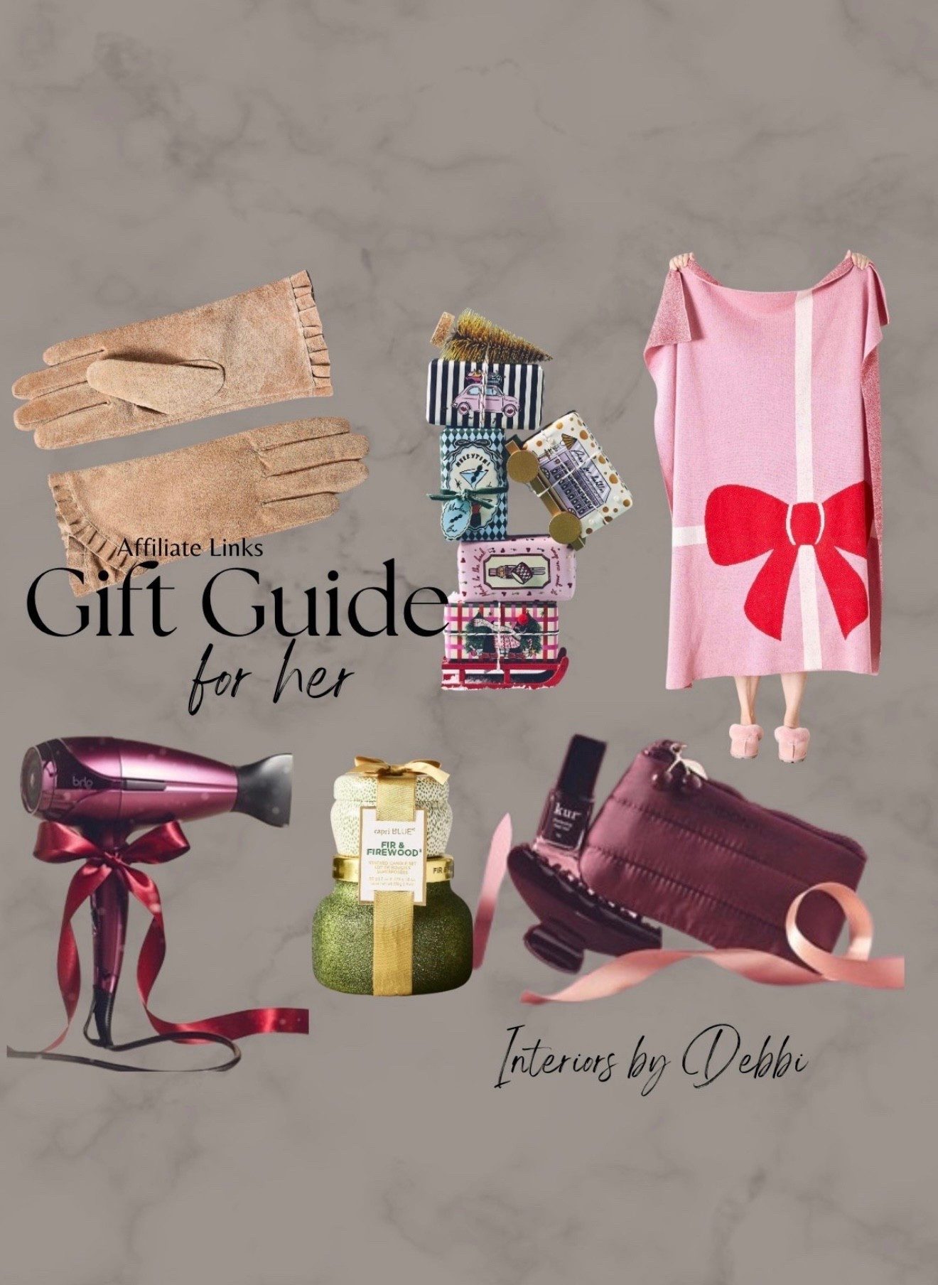 Gift Guide for Her
Throw, soaps, candle, blow dryer, transitional home, modern decor, amazon find, amazon home, target home decor, mcgee and co, studio mcgee, amazon must have, pottery barn, Walmart finds, affordable decor, home styling, budget friendly, accessories, neutral decor, home finds, new arrival, coming soon, sale alert, high end look for less, Amazon favorites, Target finds, cozy, modern, earthy, transitional, luxe, romantic, home decor, budget friendly decor, Amazon decor #anthropologie



#LTKHoliday #LTKGiftGuide #LTKSeasonal