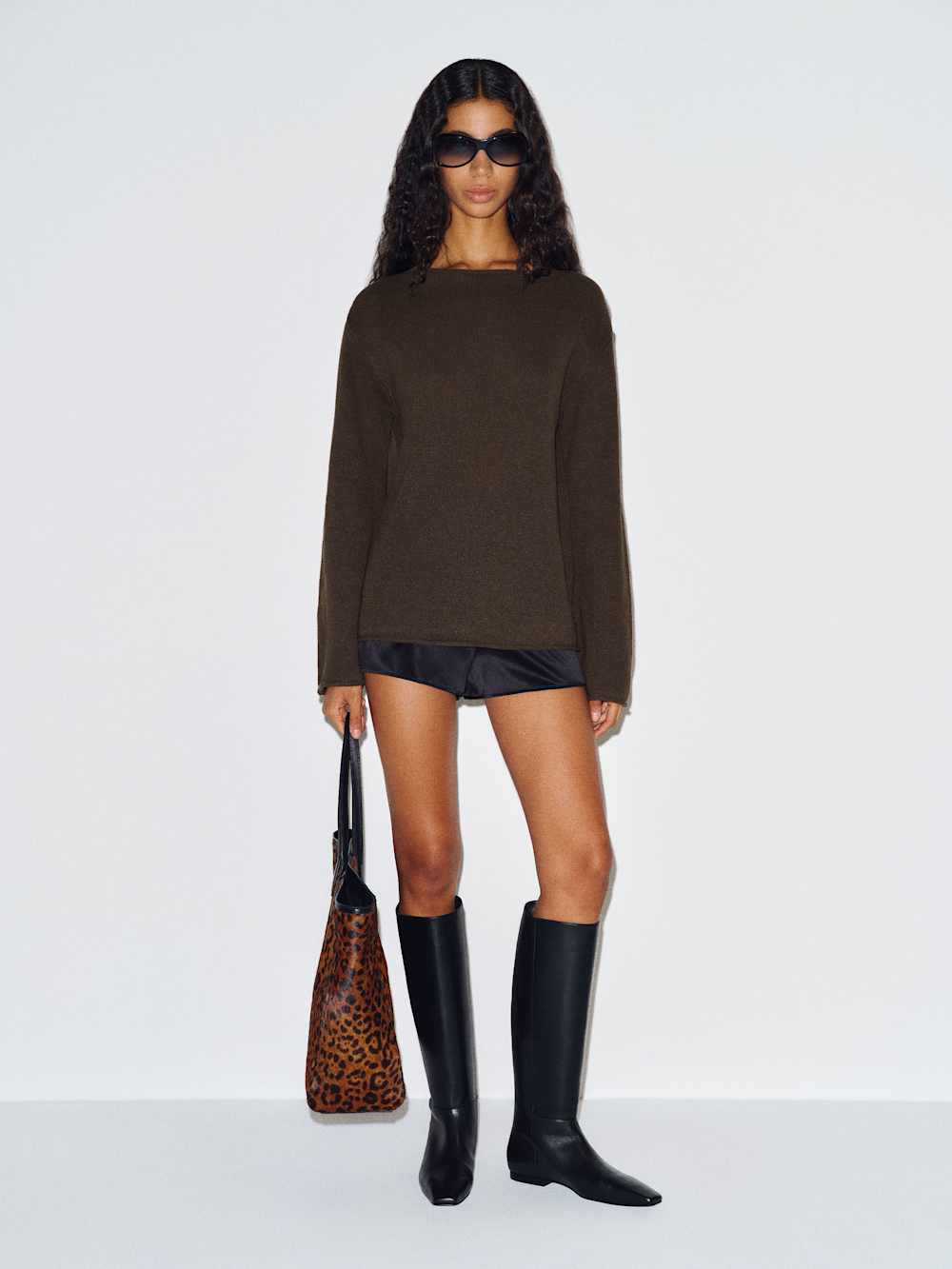 Marine Linen Cotton Sweater | Reformation (Global)
