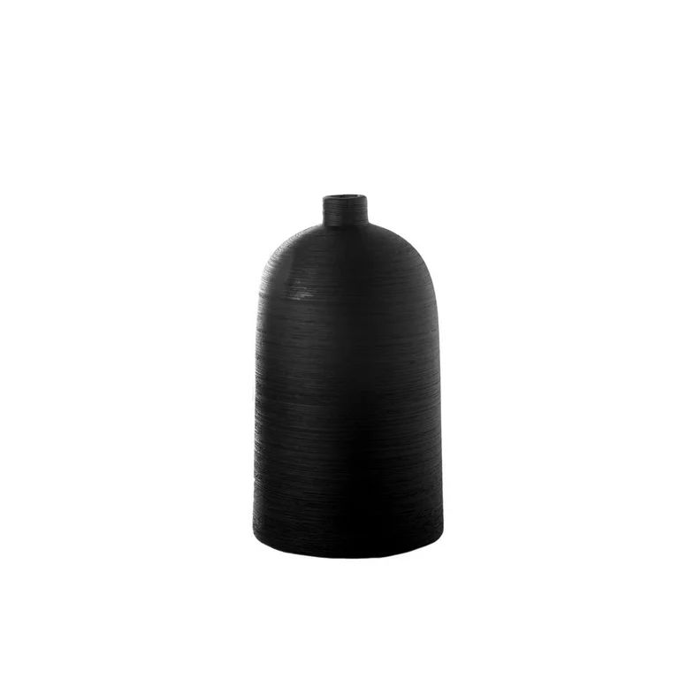 Urban Trends Ceramic Round Vase With Black Finish 53512 | Walmart (US)