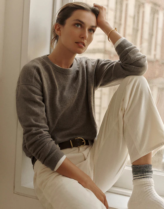 Crewneck Sweater in Cashmere | Madewell