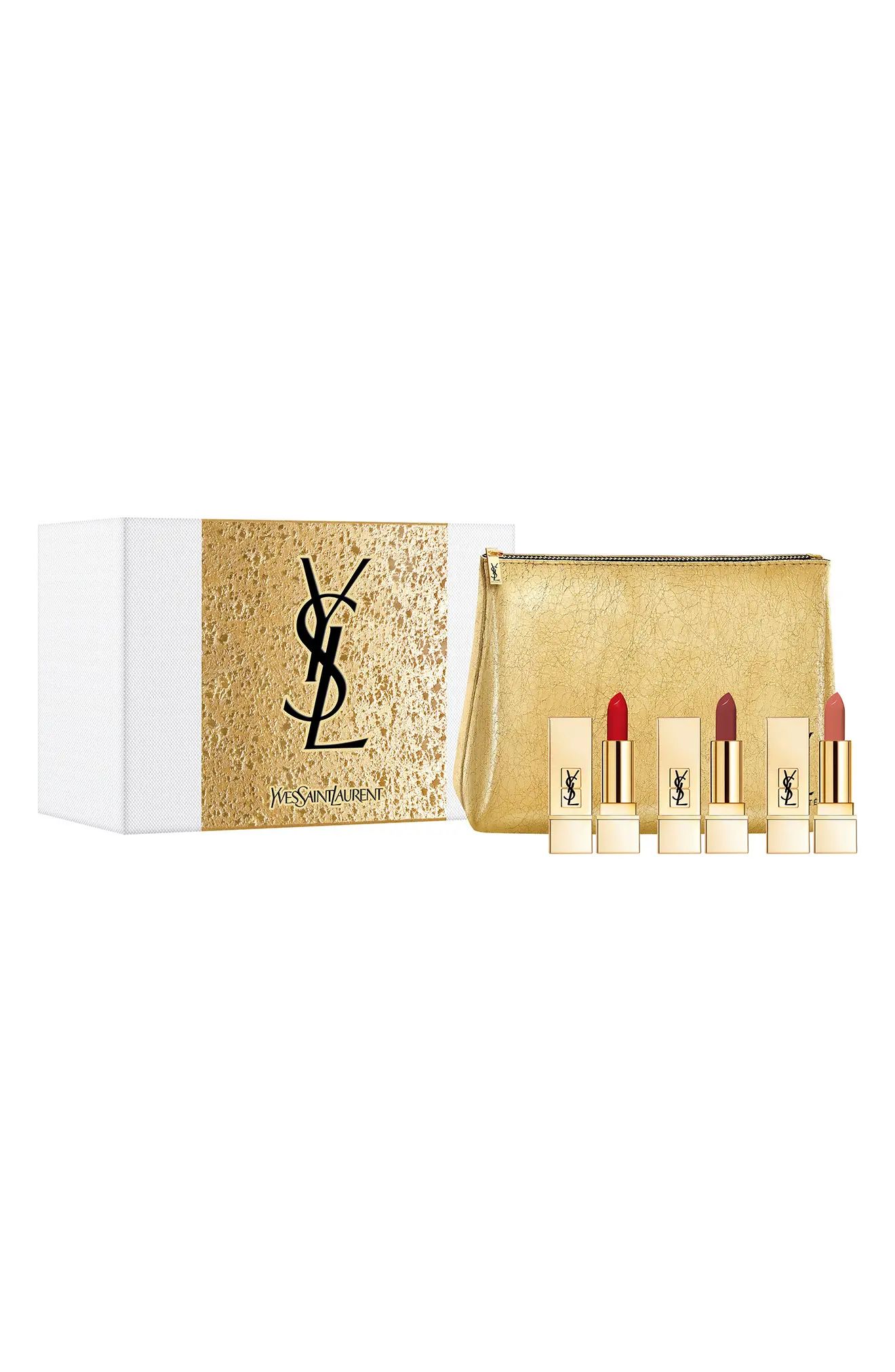 Yves Saint Laurent Travel Size Rouge Pur Couture Lipstick Trio (Nordstrom Exclusive) USD $62 Value a | Nordstrom