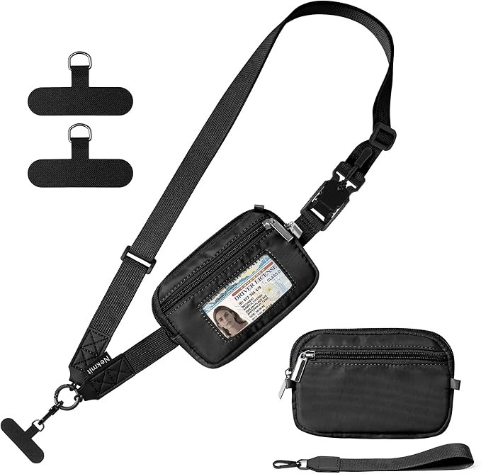 Nekmit Clip and Go Strap for Phone with Wallet Crossbody, Adjustable Phone Lanyard with Detachabl... | Amazon (US)