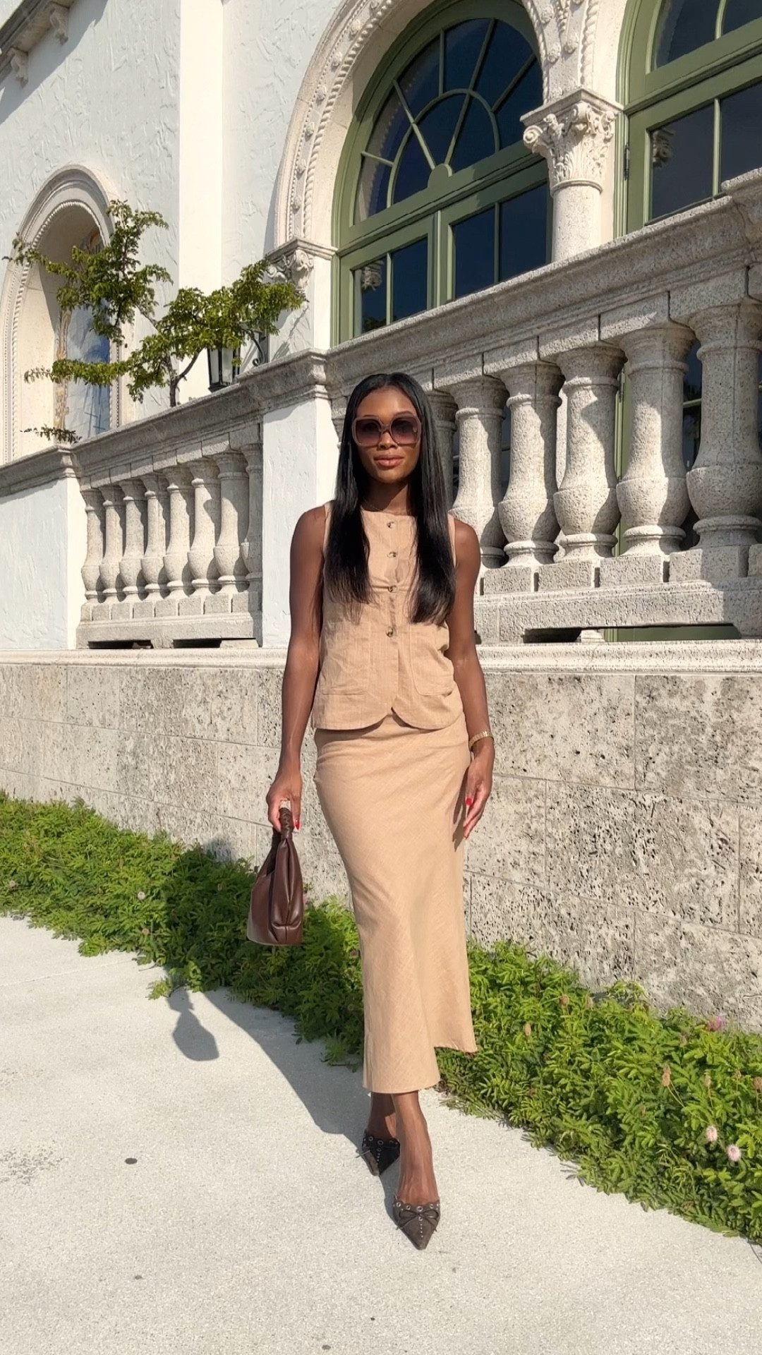 Matching linen set! I recommend sizing up! Wearing a size small. 🤎

#LTKSeasonal #LTKShoeCrush