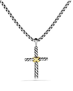 David Yurman Petite X Cross with Gold on Chain, 16 | Bloomingdale's (US)