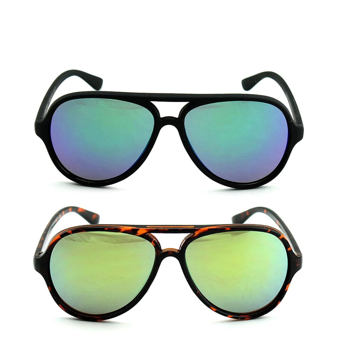 Newbee Fashion - "Zay" Kids Boys Cool Look Plastic Aviator Style Comfortable Flash Lens Sunglasse... | Walmart (US)