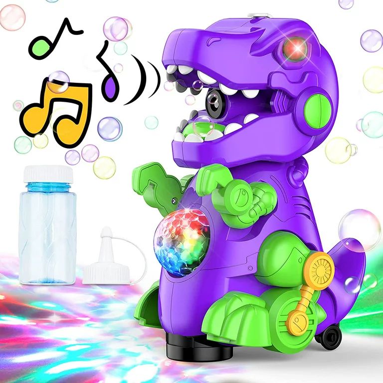Contixo Dinosaur Bubble Machine for Toddlers Kids with Sound and Light Effects, Mobile & Statione... | Walmart (US)