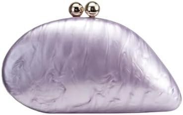 UMREN Seashell Chain Shoulder Bag for Women Acrylic Evening Clutch Bag Glitter Marble Purse Handb... | Amazon (US)