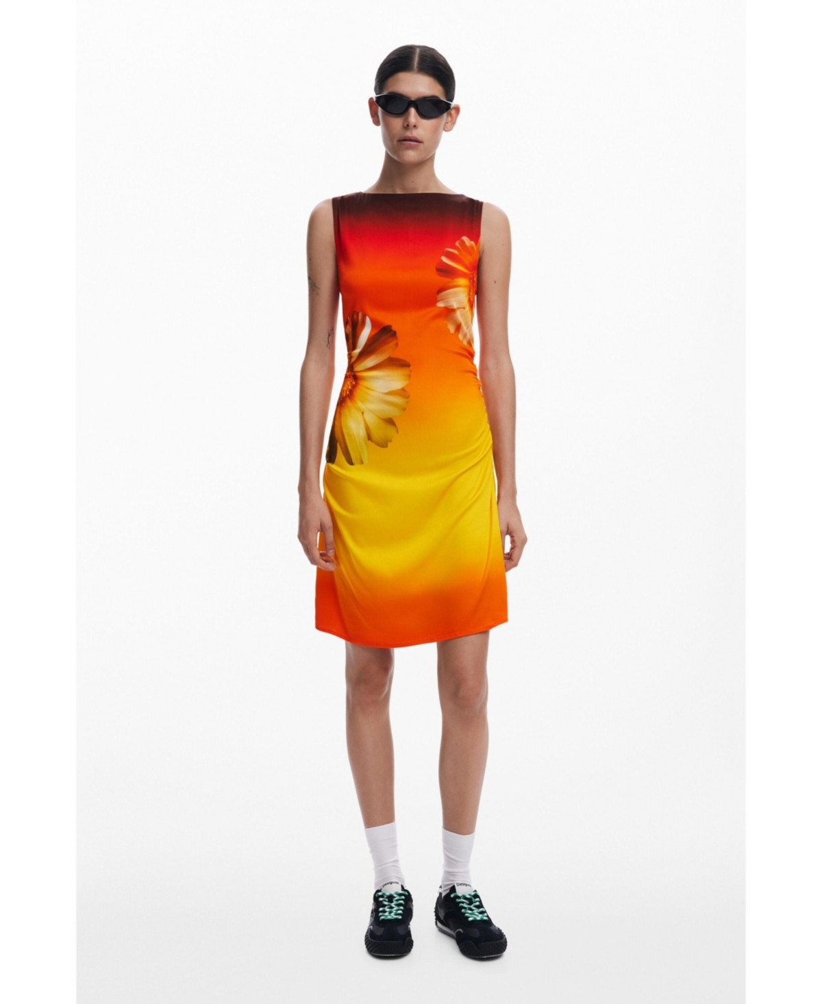Desigual Women's Ombre asymmetrical dress - Orange | Macy's