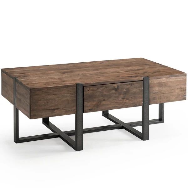 Prescott Modern Reclaimed Wood Condo Coffee Table | Bed Bath & Beyond