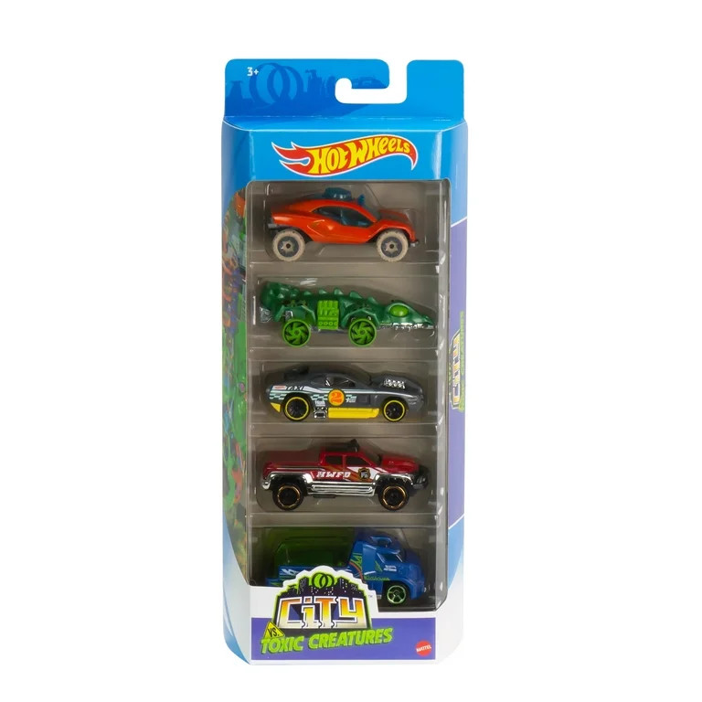 Hot Wheels 5-Car Pack of 1:64 Scale Vehicles for Kids & Collectors (Styles May Vary) | Walmart (US)