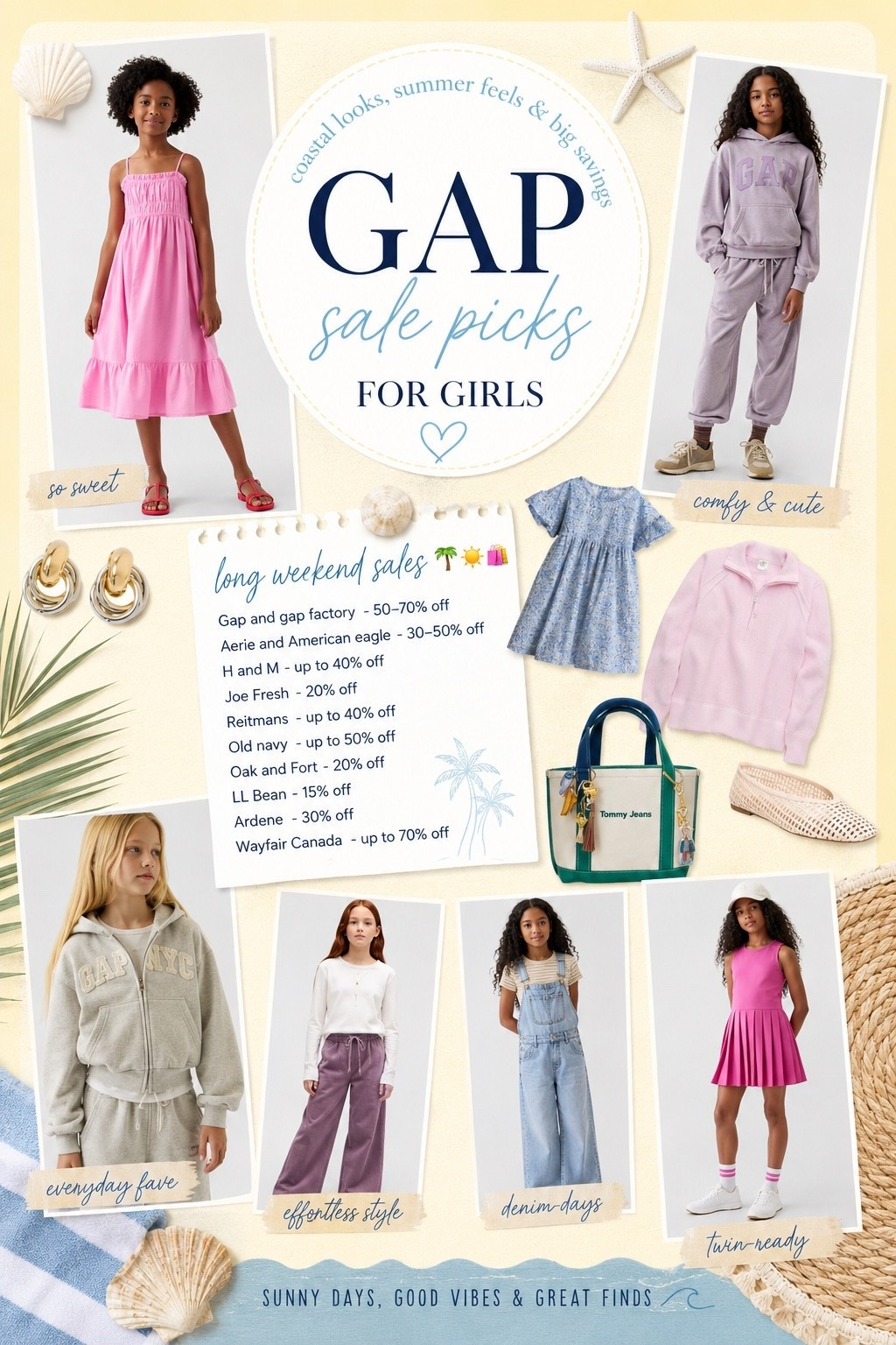 Gap sale picks for girls for casual laid back girls

#LTKcanada #LTKsummer #LTKsale