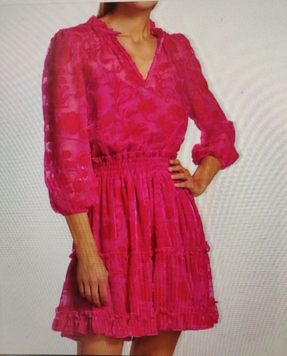 Shoshanna Arlene Smocked Velvet Minidress | eBay | eBay US