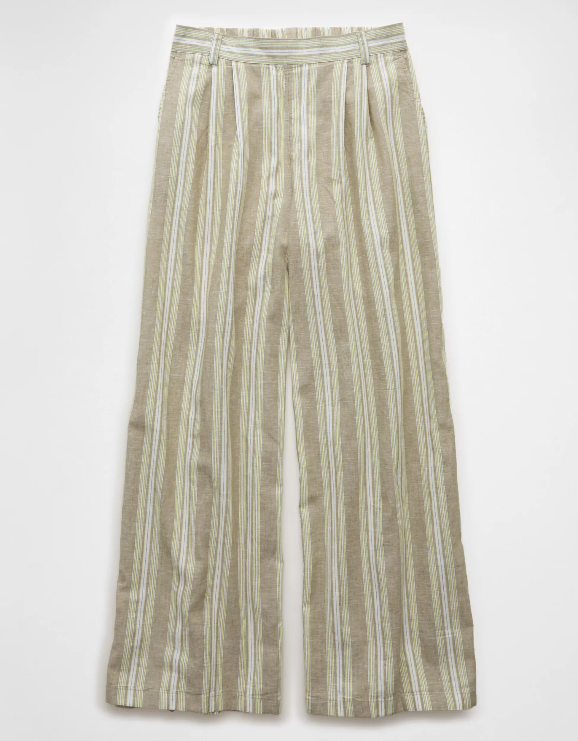 AE Linen-Blend High-Waisted Wide-Leg Pant | American Eagle Outfitters (US & CA)