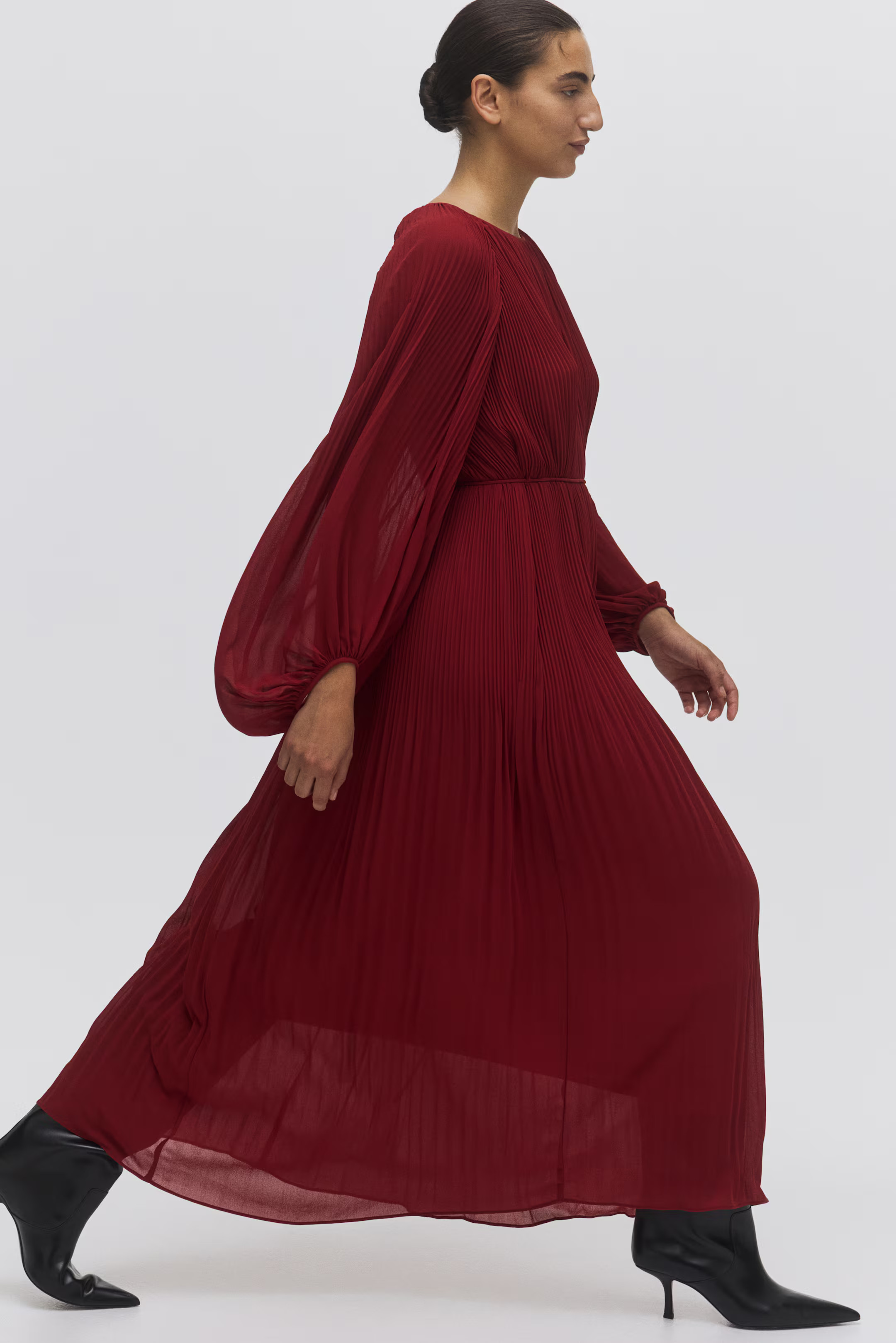 Long Plissé Dress | H&M (US + CA)