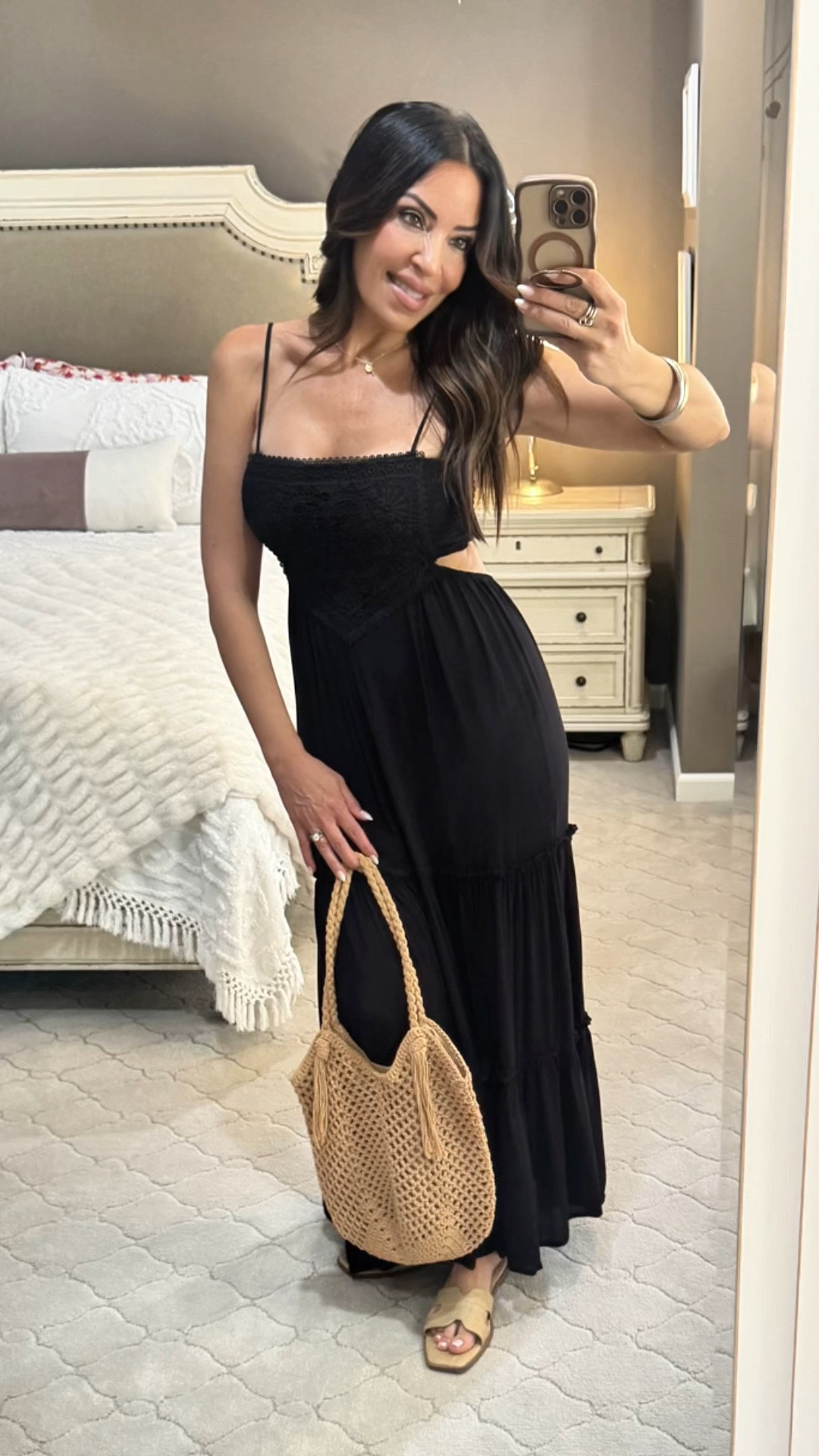Found: the absolute *perfect* black maxi dress for summer, and you won’t believe the price! 🖤✨ It features the prettiest lace detailing on the bodice, a stunning open-back design, and a breezy tiered silhouette that moves beautifully. Whether you’re dressing it up for a night out or keeping it effortless and casual, this budget-friendly find is an absolute must-have.
#walmartstyle #maxidress #summeroutfit