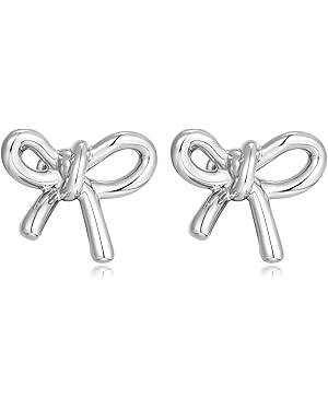 MUYAN Gold Bow Butterfly Stud Earrings Fashion Jewelry for Women | Amazon (US)