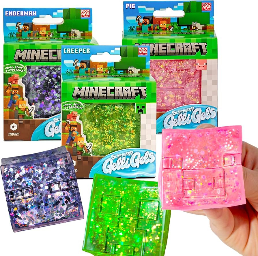 Horizon Group USA Slimygloop Gelli Gels, Minecraft 3 Pack | Amazon (US)