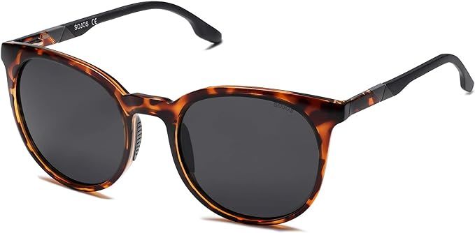 SOJOS Oversized Round Polarized Sports Sunglasses for Women Men, Ultralight TR90 Frame Sport Sung... | Amazon (US)