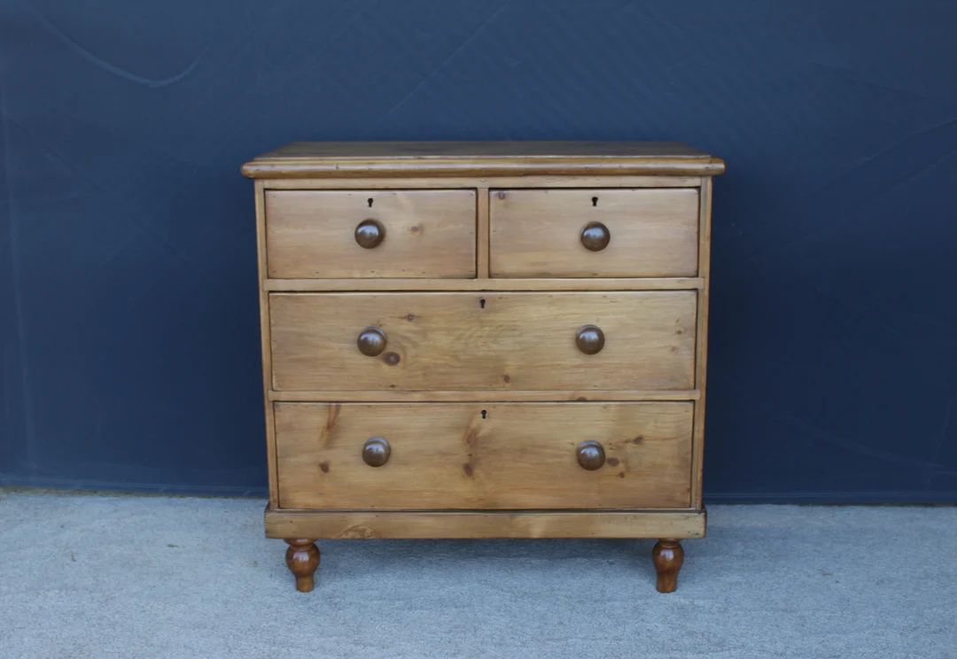 Antique Pine Chest of Drawers | Etsy (US)