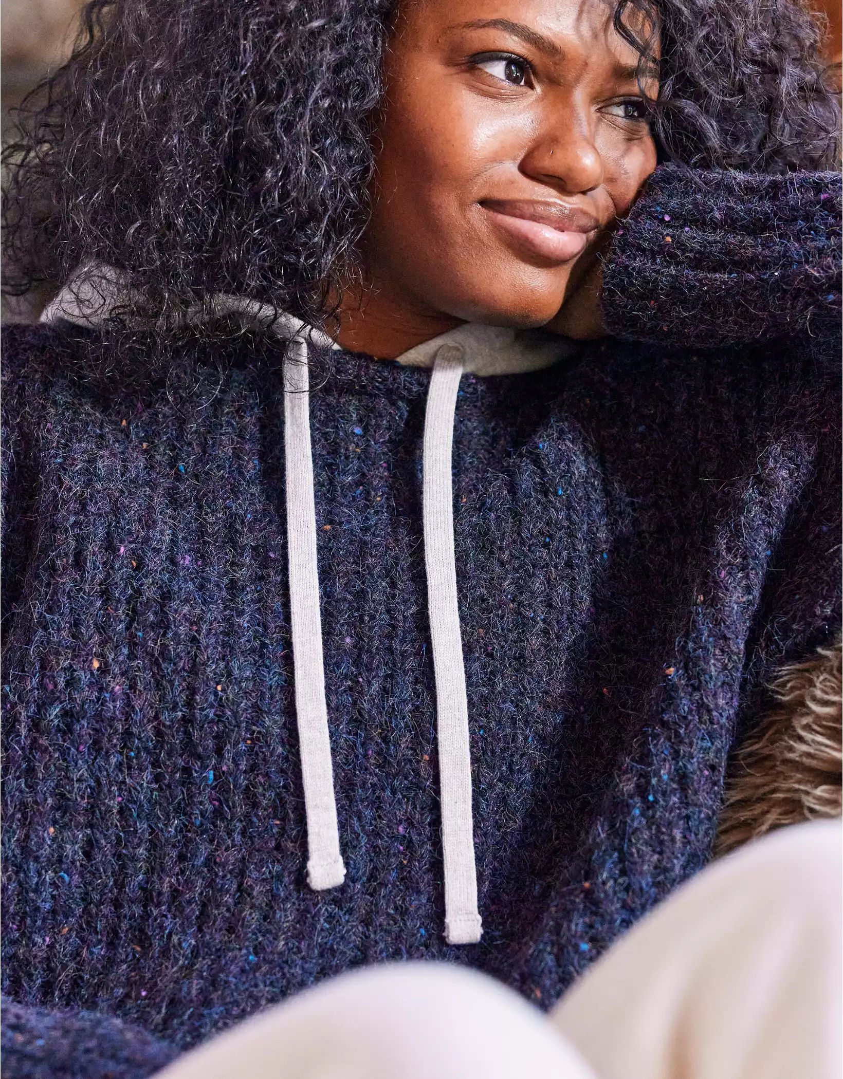 OFFLINE By Aerie Ribbed Sweater Hoodie | Aerie