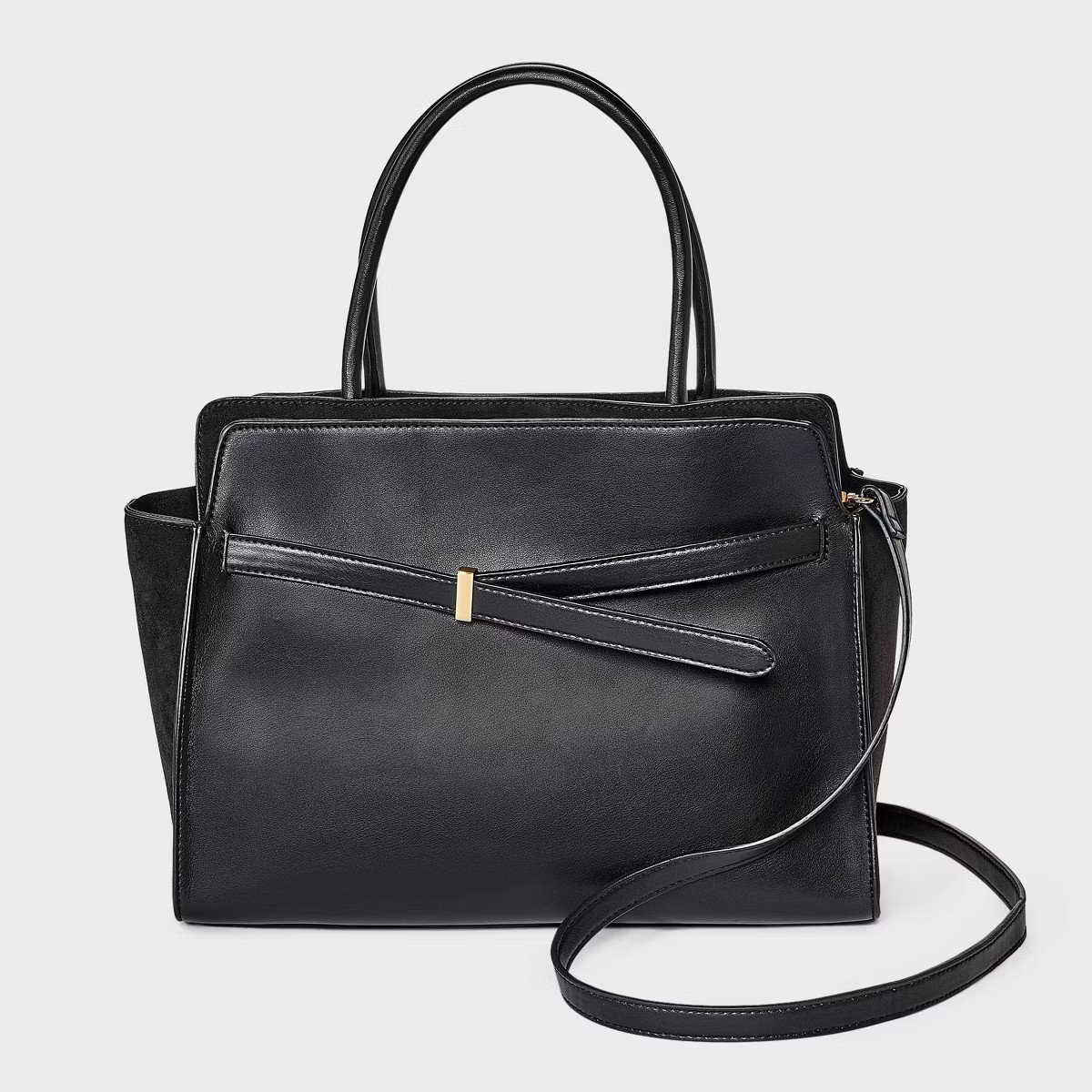 Belted Top Handle Satchel Handbag - A New Day™ | Target
