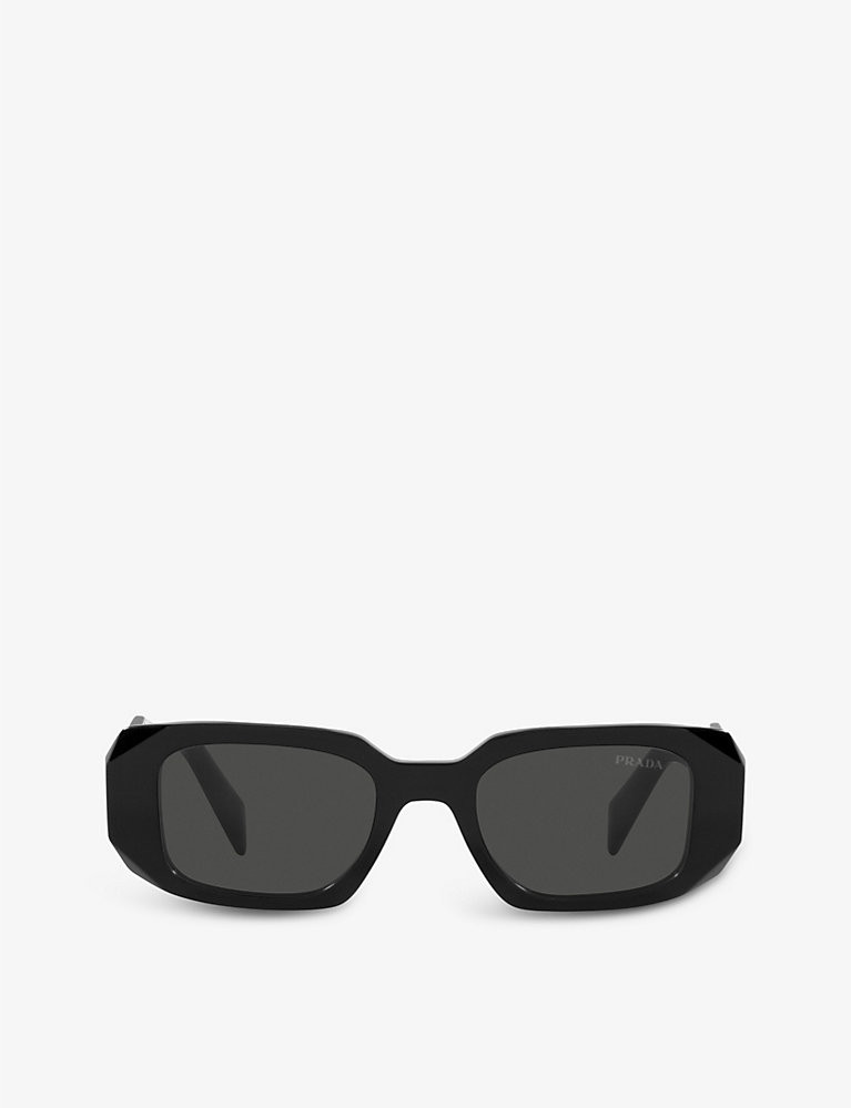 PRADA PR 17WS rectangular-frame acetate sunglasses | Selfridges
