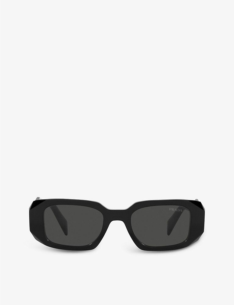 PR 17WS rectangular-frame acetate sunglasses | Selfridges