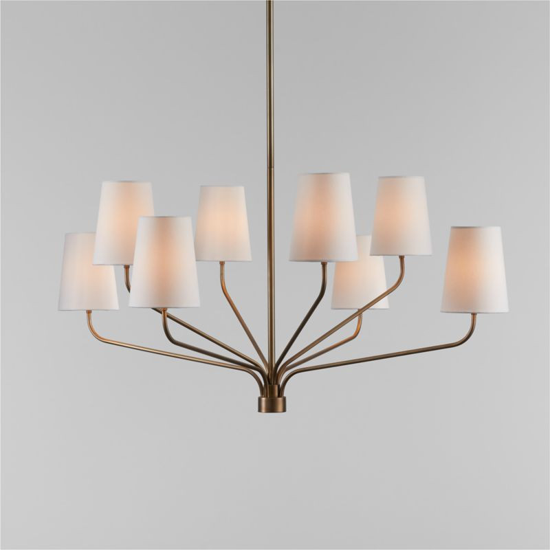 Seguin Large Brass Chandelier Light + Reviews | Crate & Barrel | Crate & Barrel